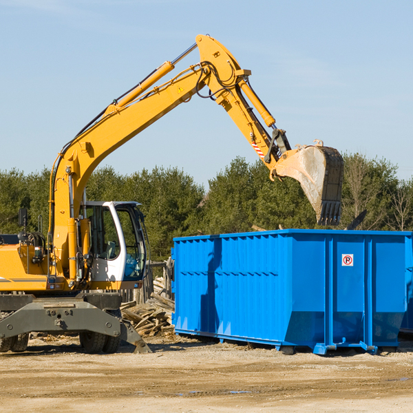 what size residential dumpster rentals are available in Aberdeen Gardens